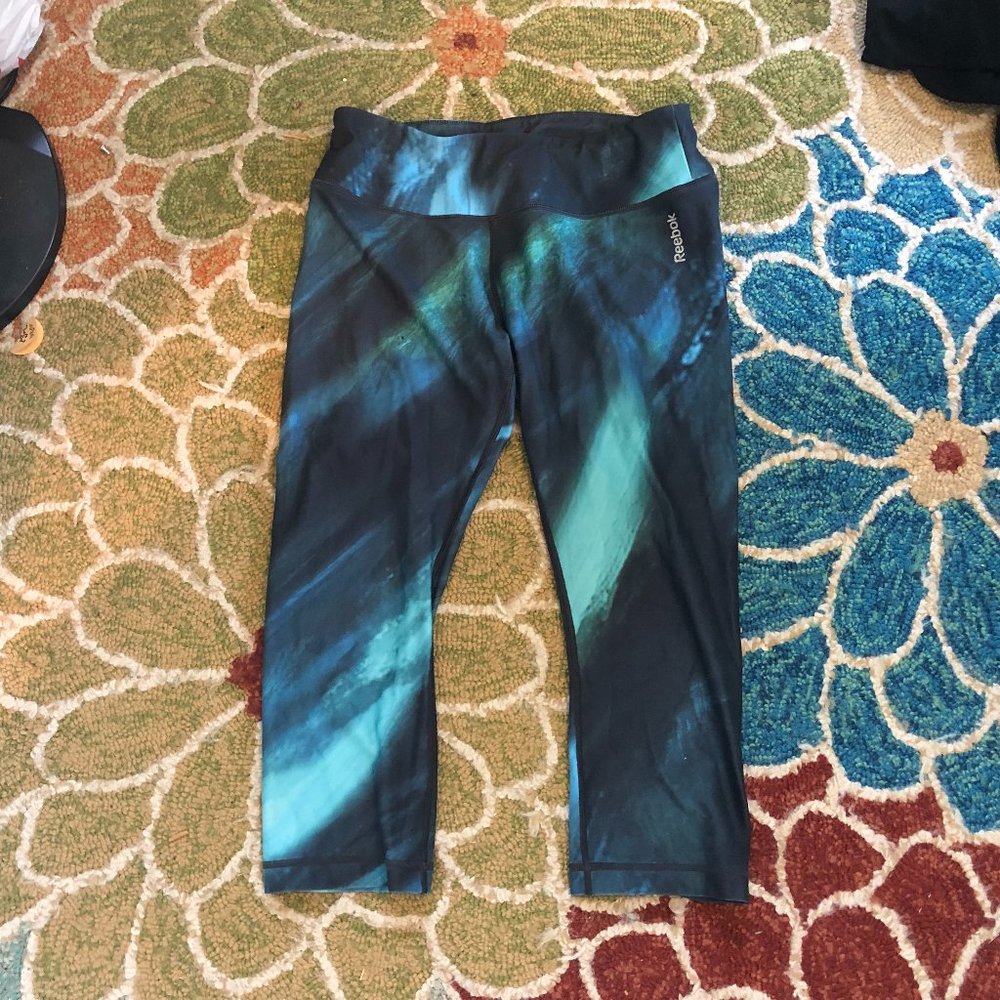 Blue and Green Sport Leggings